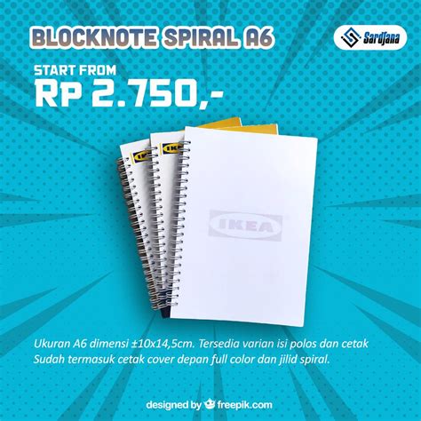 Jual Blocknote Bloknote Notebook Notes A6 Spiral Souvenir Event