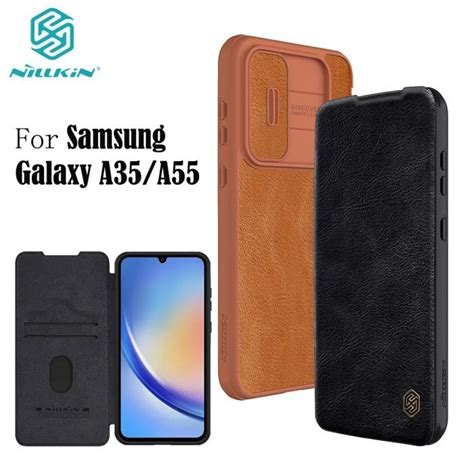 Jual Nillkin Qin Pro Leather Case Samsung Galaxy A35 A55 5g Casing