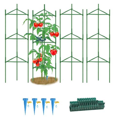 4 Pack Tomato Cages For Garden Heavy Duty Tomato Cage Plant Supports