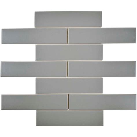 Merola Tile Metro Soho Subway Matte Light Grey 1-3/4 in. x 7-3/4 in ...