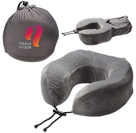 Memory Foam Neck Pillow - Custom Branded Promotional Travel Accessories ...