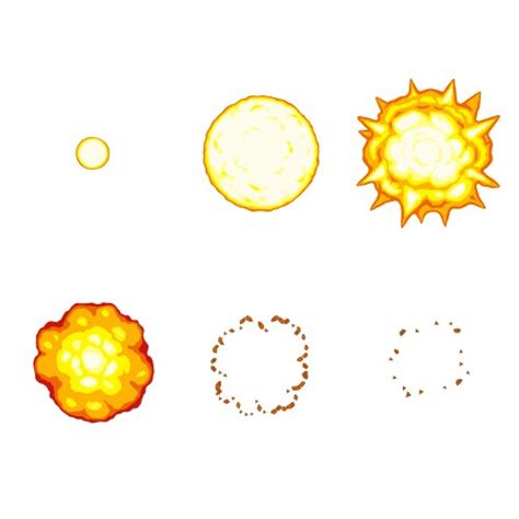 Animation Explosion Sprite Vector Images (over 690)