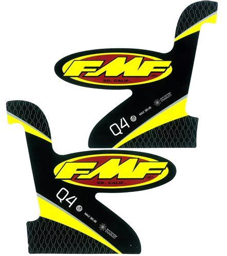 FMF Exhaust Exhaust Decal Replacement Aluminum Red/Yellow/Black FMF ...