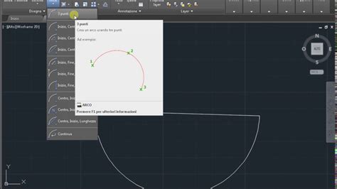 Arco In Autocad Youtube