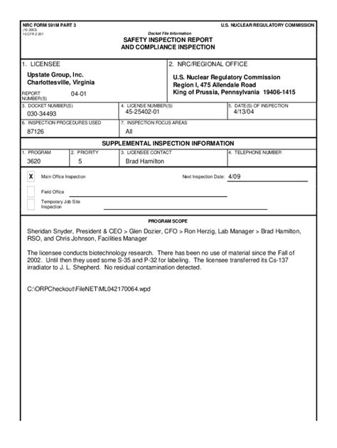 Fillable Online Nrc Form 591m Part 3 Fax Email Print Pdffiller