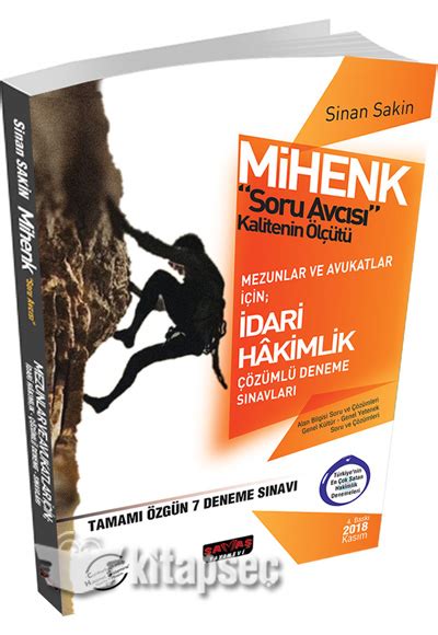 MİHENK Soru Avcısı İdari Hakimlik Çözümlü 7 Deneme Mezunlar ve