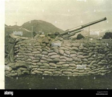 coast artillery gun  res stock photography  images alamy