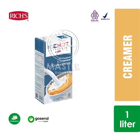 Jual Krimer Richs Ice Hot All Purpose Creamer Concentrate L Khusus Instant Shopee Indonesia
