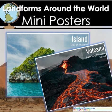 landforms   world mini posters   teachers