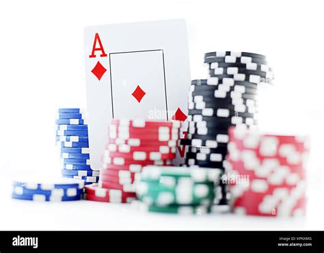 ace and poker chips Stock Photo - Alamy