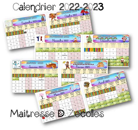 Calendrier Toutes Les Zones A B Et C Mes Tresses D