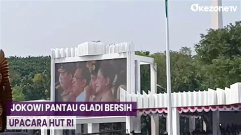 Presiden Jokowi Dan Iriana Pantau Gladi Bersih Upacara HUT Ke 78