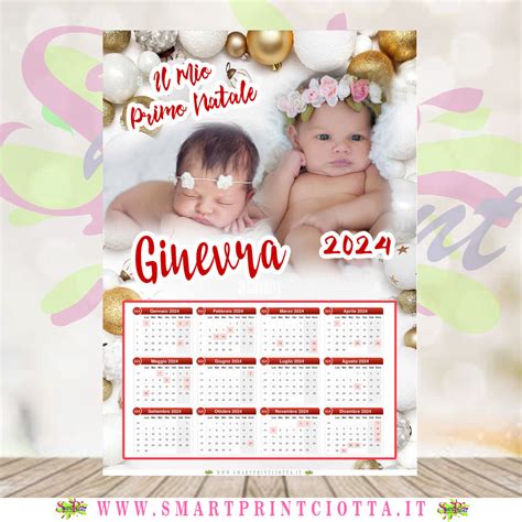 Calendario Personalizzato Con Foto Tema Natale Gold Smart Print