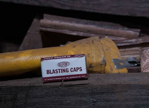 Types of blasting Caps used in Bisbee's underground mines