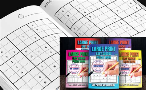 Large Print Easy Sudoku Puzzle Book For Seniors Volume Easy