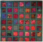 Kaffe Fassett Jewel Frames Quilt Kit GREEN Sashing