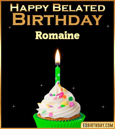 Happy Birthday Romaine  🎂 Images Animated Wishes【28 S】