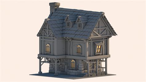 Medieval House - 3D :: Behance