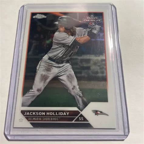 2023 TOPPS PRO début chrome PDC 7 Jackson Holiday Baltimore Orioles