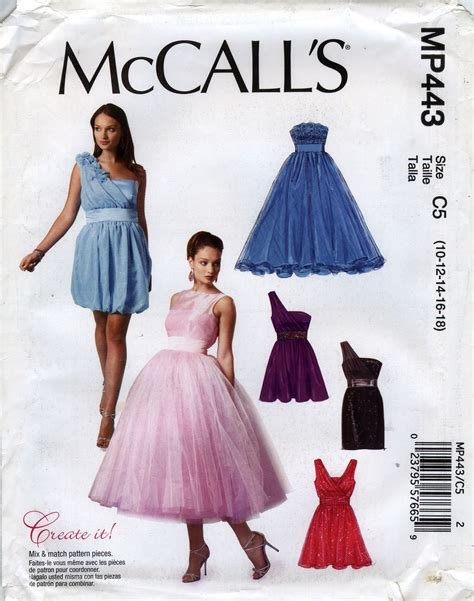 Misses Lined Dresses And Flower Sewing Pattern AKA McCall S 6466