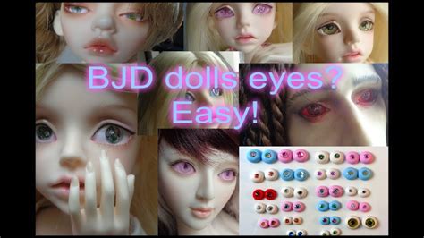 Making Eyes For Bjd Dolls Is Easy Options Uv Gel Or Clay And Paper