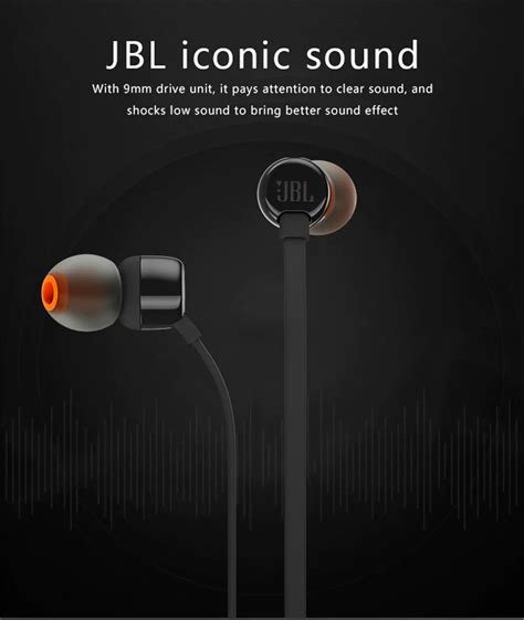 JBL T110 In-Ear Wired Earphones White