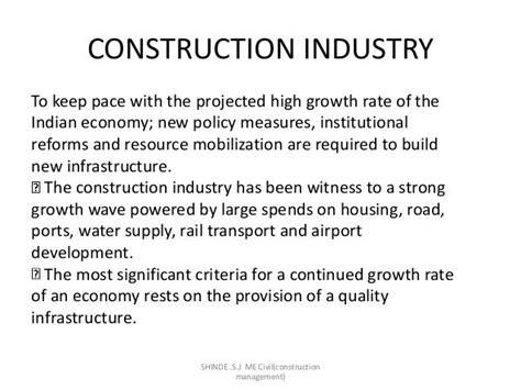 Overview Of Construction Sector In India Construction Management