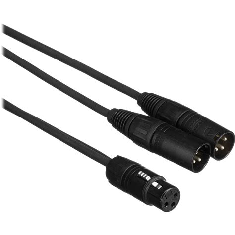 Pro Co Sound XLR Female To 2 XLR Male Y Cable 1 YMXF2XM 1 B H