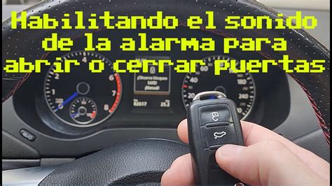 Vw Jetta Vento Habilitando Sonido De La Alarma Cerrado Y Apertura De