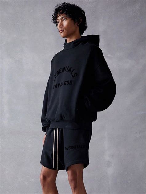 Fear Of God Essential Ss23 Black Collection Mens Fashion Tops And Sets