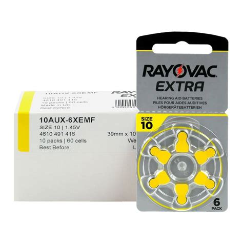 Baterie Pr Rayovac Extra Zinc Aer V Set Baterii Pentru