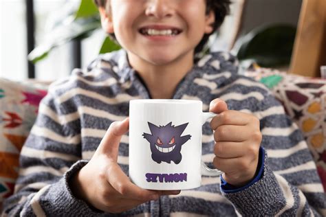 Kubek Z Nadrukiem Do Herbaty Dla Dzieci Prezent POKEMON GENGAR Z