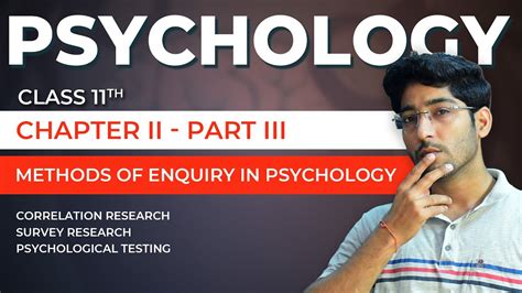 Class 11 Psychology Chapter 2 Methods Of Enquiry In Psychology 03 Ncert Cbse Vishal