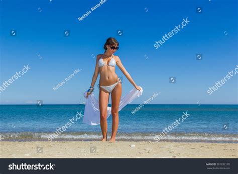 Portrait Happy Sexy Girl Bikini Posing Stock Photo 281832170 Shutterstock