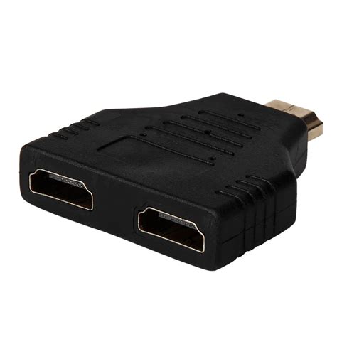 New 1080P HDMI Port Male To 2 Female 1 In 2 Out Splitter Cable Adapter