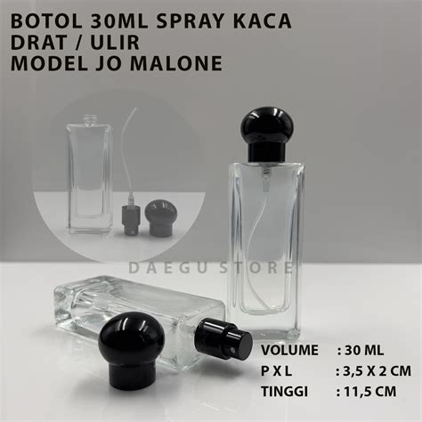 Jual Botol Parfum 30ml Spray Kaca Tebal DRAT ULIR Model JML REFIL