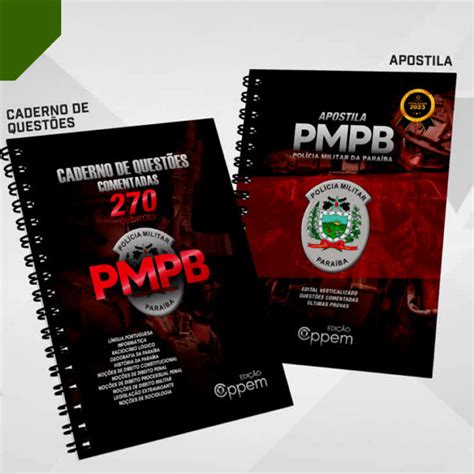 Combo Em Pmpe Apostila E Caderno De Quest Es Cppem Concursos