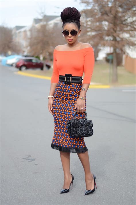 Living My Bliss InStyle Off Shoulder Top Ankara Skirt