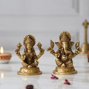 Shyam Antique Creation Laxmi Ganesh Blessing Statue Lakshmi Ganesha