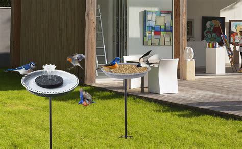 Amazon Feemiyo Solar Powered Bird Bath Fountains For Hummingbirds