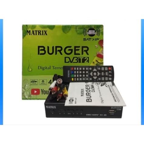 Jual Set Top Box Matrix Burger Hijau STB DVB T2 HD Set Box TV