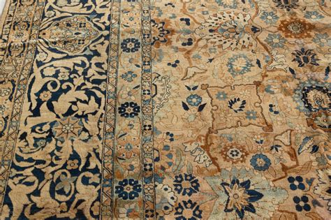 Fine Antique Persian Kirman Handmade Wool Carpet Index BB7290