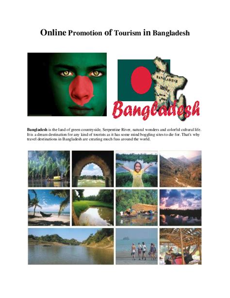 Pdf Online Promotion Of Tourism In Bangladesh