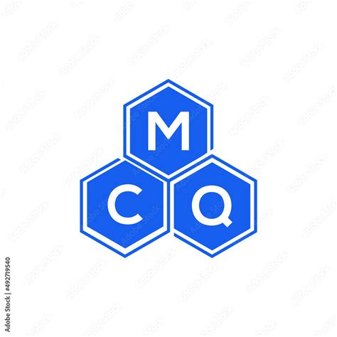 MCQ letter logo design on White background. MCQ creative initials letter logo concept. MCQ ...