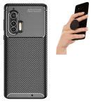 Antiimpacto Capa Rugged Carbon Popsocket Motorola Edge Plus