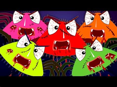 Five Scary Spiders Nursery Rhymes Scary Rhymes Halloween Video