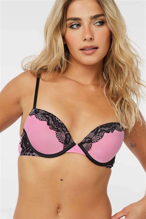 Contrast Lace Push Up Bra Ardene