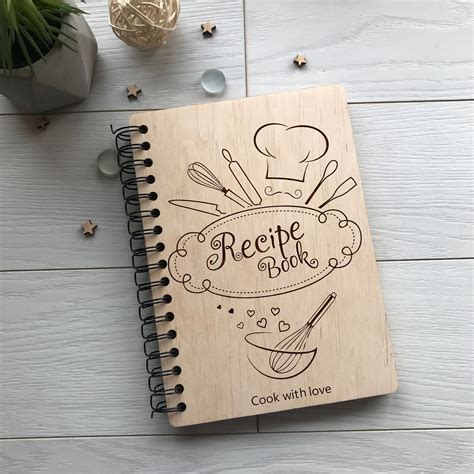 Personalisierte Rezept Buch Holz Kochbuch Etsy