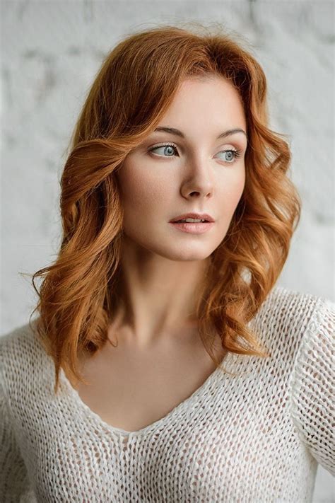 Dark Red Hair Fair Complexion With A Soft Elegant Face Dreamy Gaze