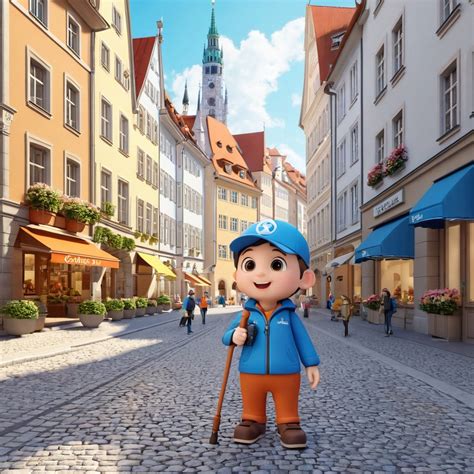 Munich City Street View Stable Diffusion Online